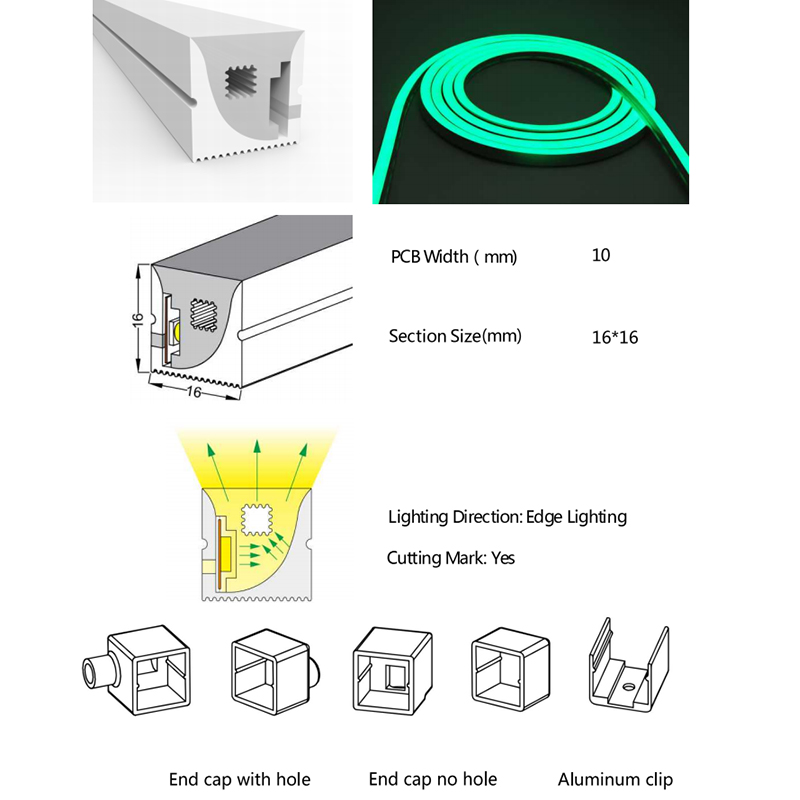 Flex Addressable LED Neon Sign Lights IP67 Waterproof Silicone Strip